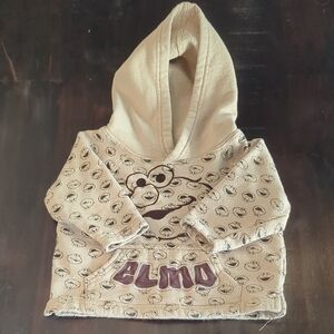 Elmo Kids Hoodie - Cream